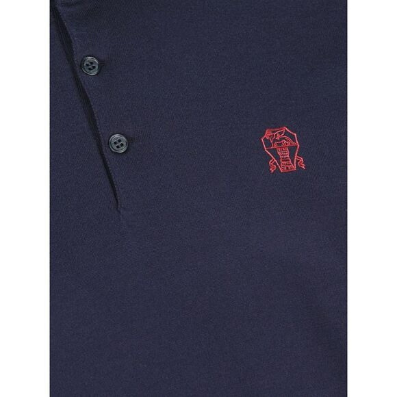 Brunello Cucinelli Men Logo Cotton Polo Shirt